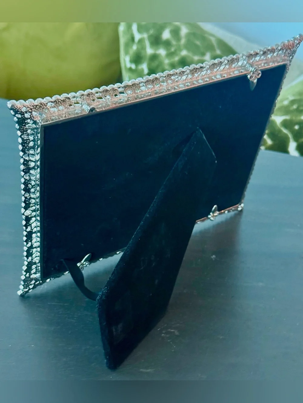 Silver Crystal-Embellished Photo Frame